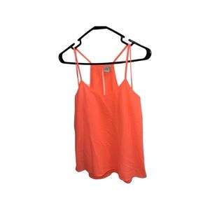 Paper Crane Anthropologie Tank V-Neck Peep Back Sleeveless Top Sz Large